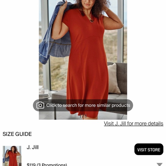 J. Jill Dresses & Skirts - J. Jill Scoop V-Neck Maxi Dress in Deep Rust